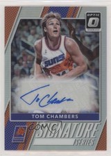 2017 Panini Donruss Optic Signature Series Holo Prizm Tom Chambers #80 Auto h6d