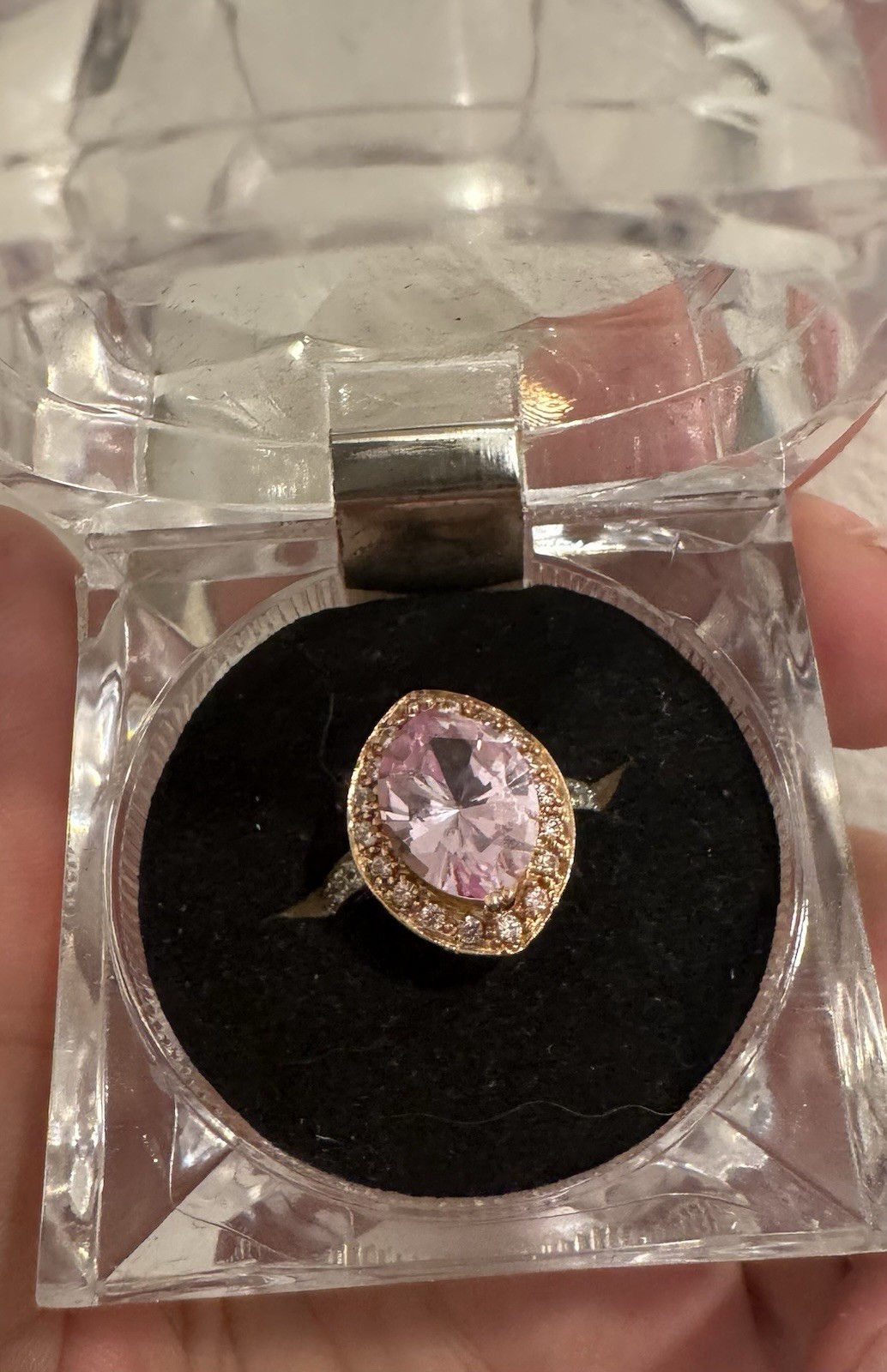 14k kunzite diamond ring - image 1