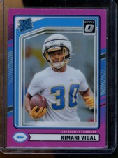 2024 Donruss - Optic Rated Rookies Preview Pink Kimani Vidal RC Chargers #355