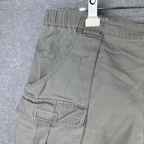 Savane Men’s Balsam Green Canvas Cargo Cotton Utility Hiking Work Shorts (38W) - Picture 4 of 13