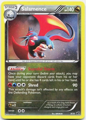 Salamence - 8/20 (Cosmos Holo) Holo Promo Blister Exclusives 008/020 NM