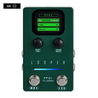 FLAMMA Looper Guitar Pedal FF01 Looper Pedal 40 slots 160 Mins Looping Time