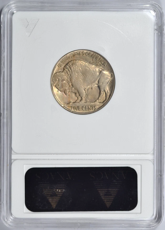 1918 BUFFALO NICKEL ANACS MS63 NICE COIN - Image 2 of 3