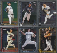 2025 Topps Chrome Base Vets & RC Commons 151-300 You Pick Complete Your Set