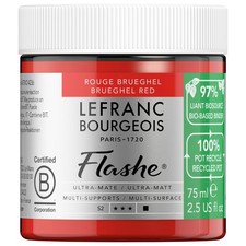 Flashe Bio Based Peinture Acrylique Pot de 75ml Rouge Brueghel Série 2