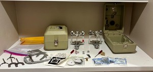 whip mix dental articulator model 9800, set of 2 articulators and face bow kit