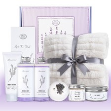 Get Well Soon Gifts Baskets for Women, Lavender Self Care Gifts for Women  9...