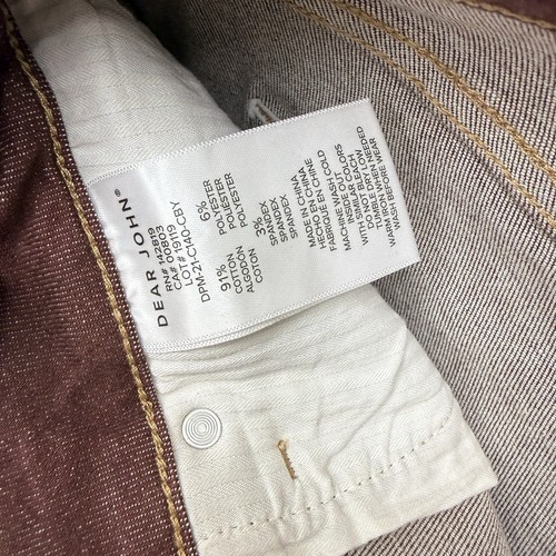 Dear John wide leg jeans women's size 31 burgundy 31x29 - 第 5/10 張圖片
