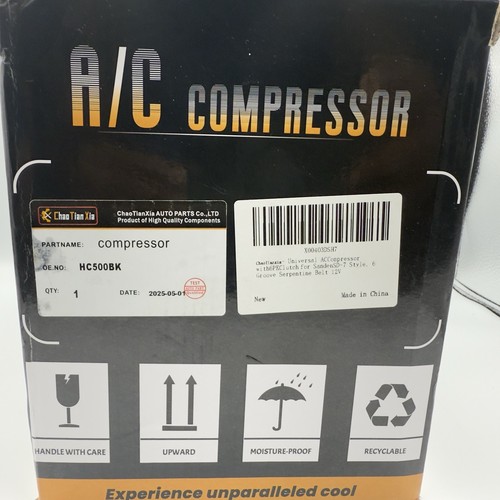 Universal AC Compressor-6PK Clutch For SandenSD-7 Style-6 Groove Serpentine Belt - Picture 12 of 14