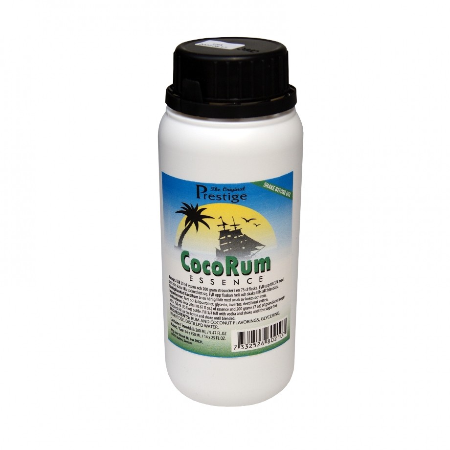 Original Prestige Spirit Flavouring Essence - Coconut Rum - 280ml Bulk Bottle
