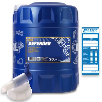 Mannol MN7507-20 Motoröl Defender 10W-40 20L Öl + Hahn für MERCEDES-BENZ // VW