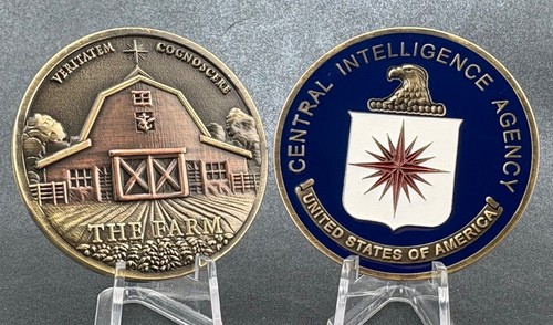 2” CIA The Farm Camp Peary Challenge Coin SOD COVERT TRAINING PSYOPS HUMINT