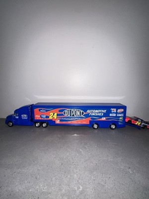 Jeff Gordon #24 Action NASCAR RACING TEAM TRANSPORTER 1:64 Semi Truck Hauler