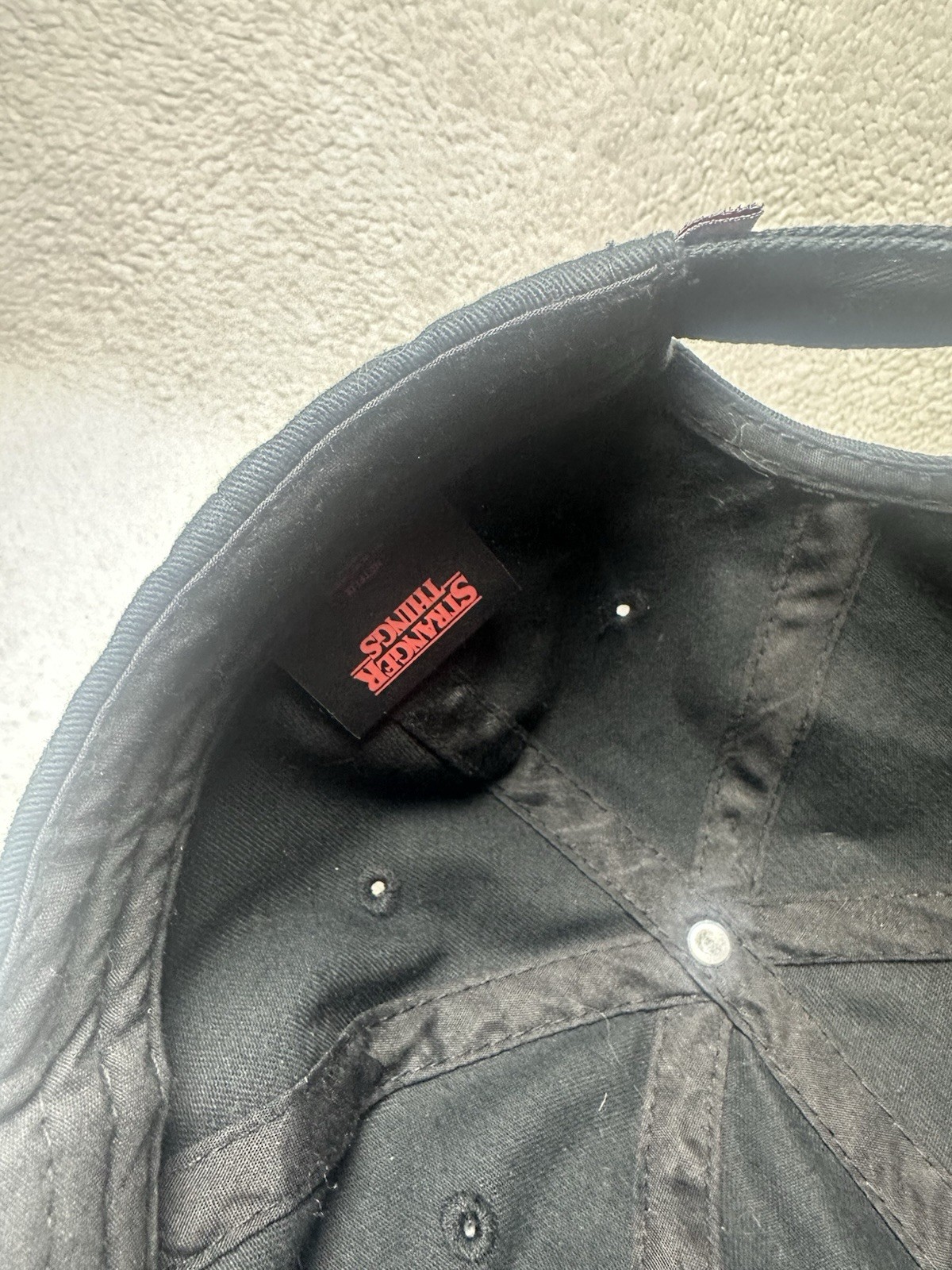 Stranger Things Upside Down Logo Black Base Ball … - image 6