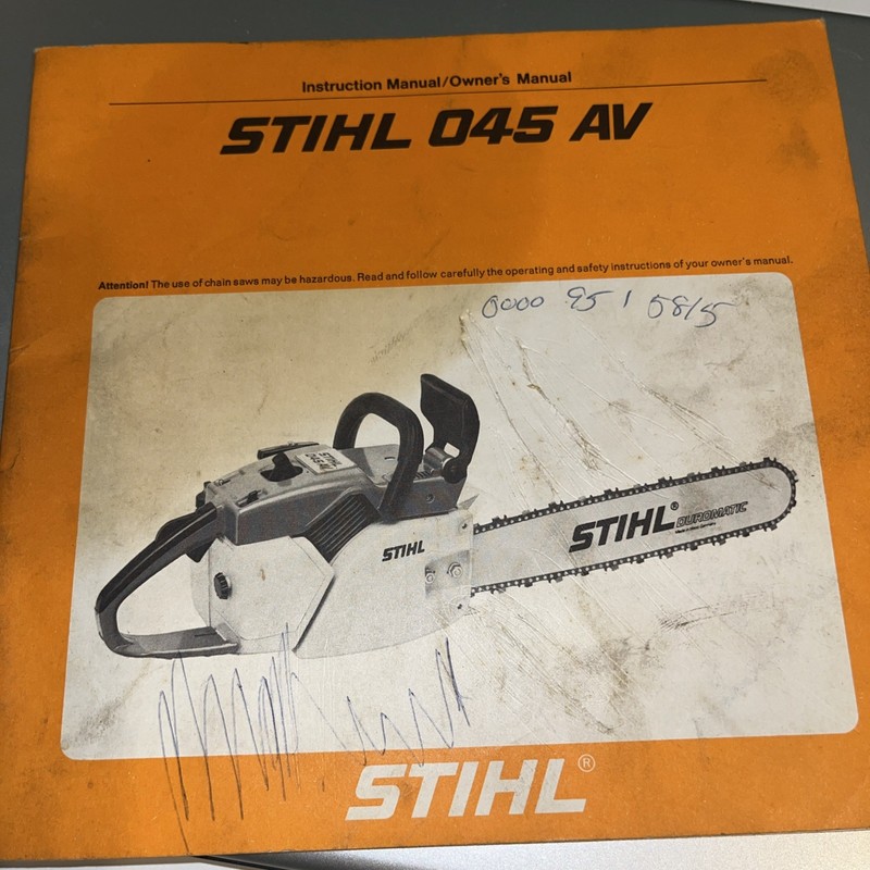 STIHL 045 AV Instruction Manual/Owner’s Manual 