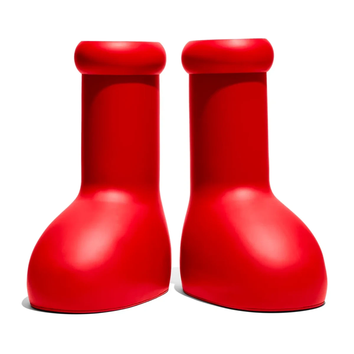 MSCHF Red Rubber Men\'s  Boots Round Toe Pull On Solid MSCHF Big Red Boots Astroboy for Sale | Shop New & Used  main image 3