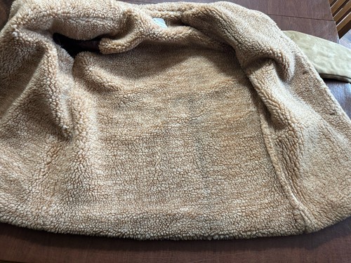 cappotto rancher vintage SHEARLING PELLE DI PECORA western COWBOY giacca Southpark Prop - Foto 11 di 11