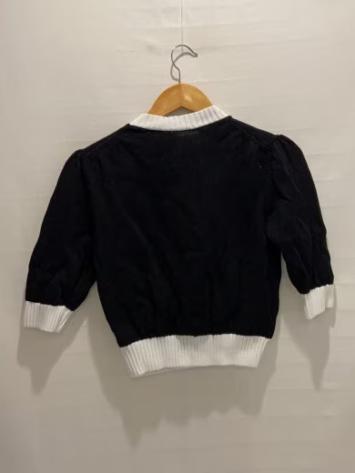 PRADA/Knit sweater (thin)/Size 40/Cotton/Black/P24I1R thumbnail 2