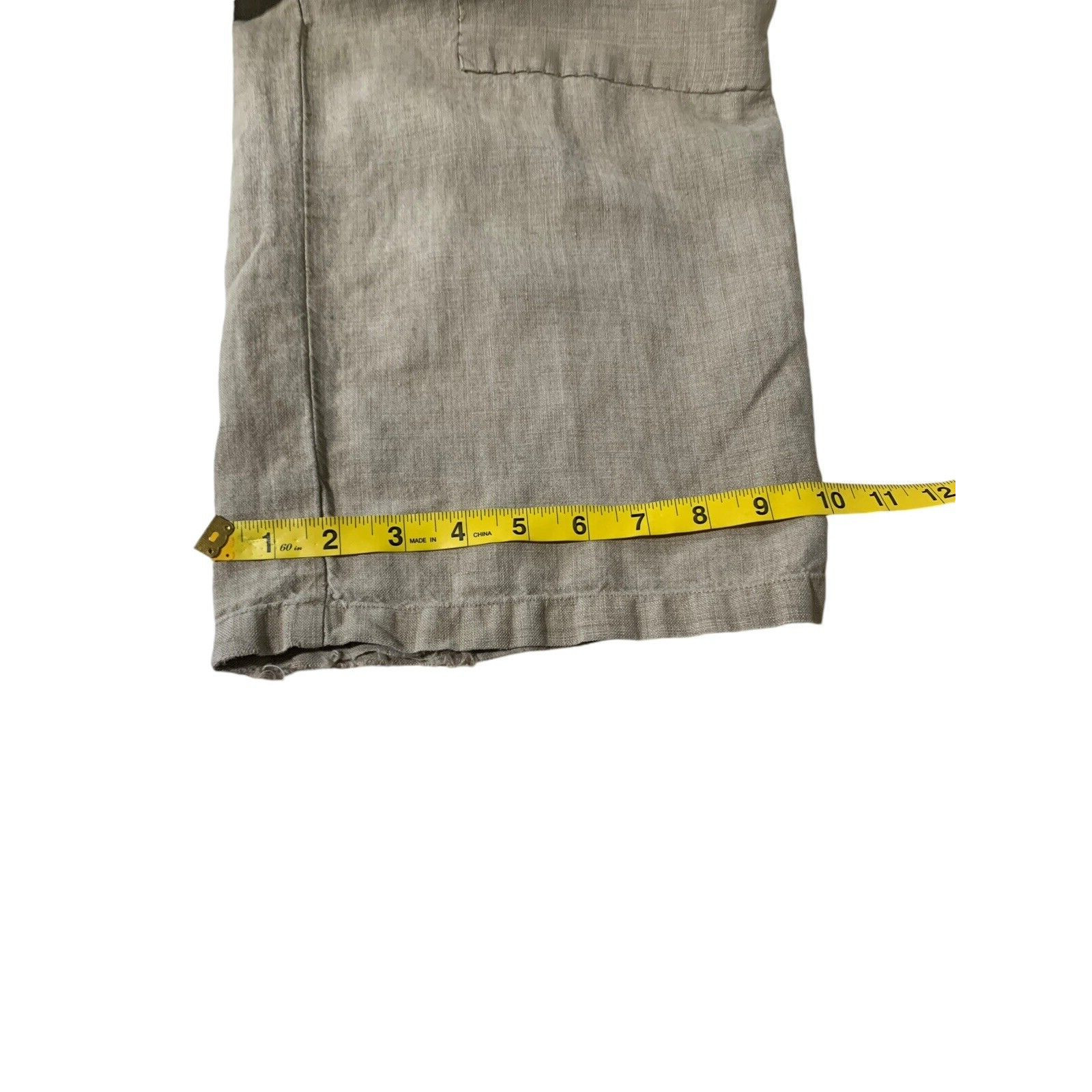 Vintage 1920's Linen Patchwork Drawstring Pants B… - image 11