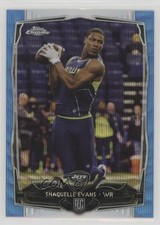 2014 Topps Chrome Blue Wave Refractor Shaquelle Evans #132 fm0