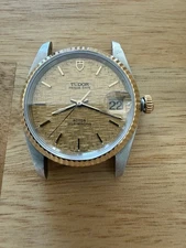 Tudor Prince Date 34mm 74033 Linen Gold Dial Automatic Watch