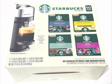 Starbucks Espresso Capsules for Nespresso Vertuo Variety Pack, 60 Count New