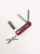 Victorinox Nail Clip 580 Keychain Knife 65mm Swiss Army Knife Red Delemont 