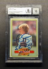 PHIL SIMMS Rookie Auto 1980 Topps RC 