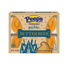 Peeps Harry Potter Butterbeer Flavored Marshmallow Chicks Limited Edition, 3 Oz