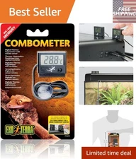 Compact Exo Terra Digital Thermo-Hygrometer with Remote Sensor & Memory Function