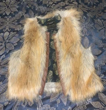 Vintage  Fur Vest by Sanctuary Clothing Couture Inspired Los Angeles. Siz