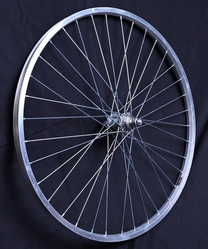 26" x 2.125 Beach Cruiser Lowrider Bicycle Front & Rear Bike Wheel 13g Aluminium - Picture 5 of 13