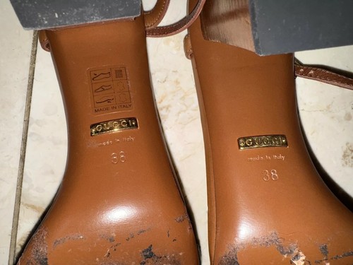 Authentic Gucci Heeled Sandal Size 38 - Picture 5 of 5