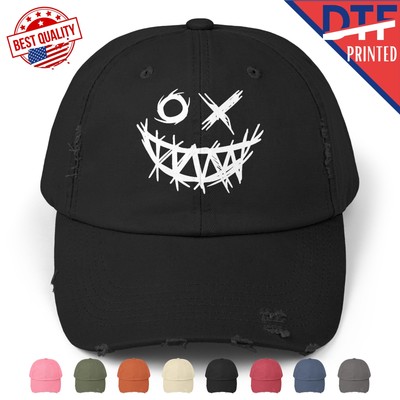 Gamer X Cap Distressed Hat Streamer Pixel Style Esports Gaming DTF Printed Gift