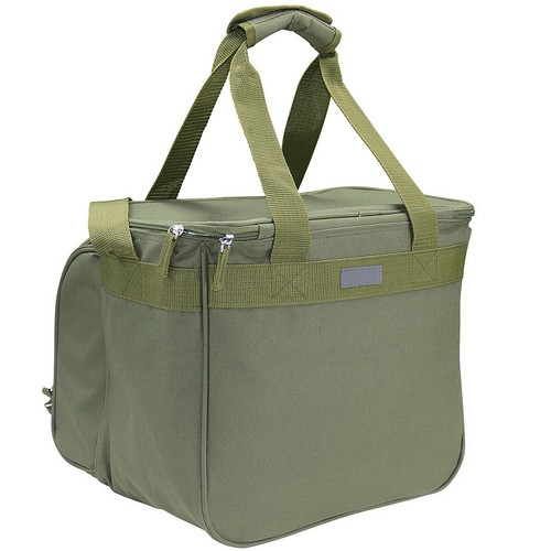 CI Picknick Kühltasche für 4 Personen oliv Geschirr Besteck Camping Tasche - Bild 3 von 3