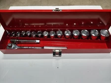 Wright Tool 423 Standard 1/2 Inch Drive Socket Set 6 Point Made In USA