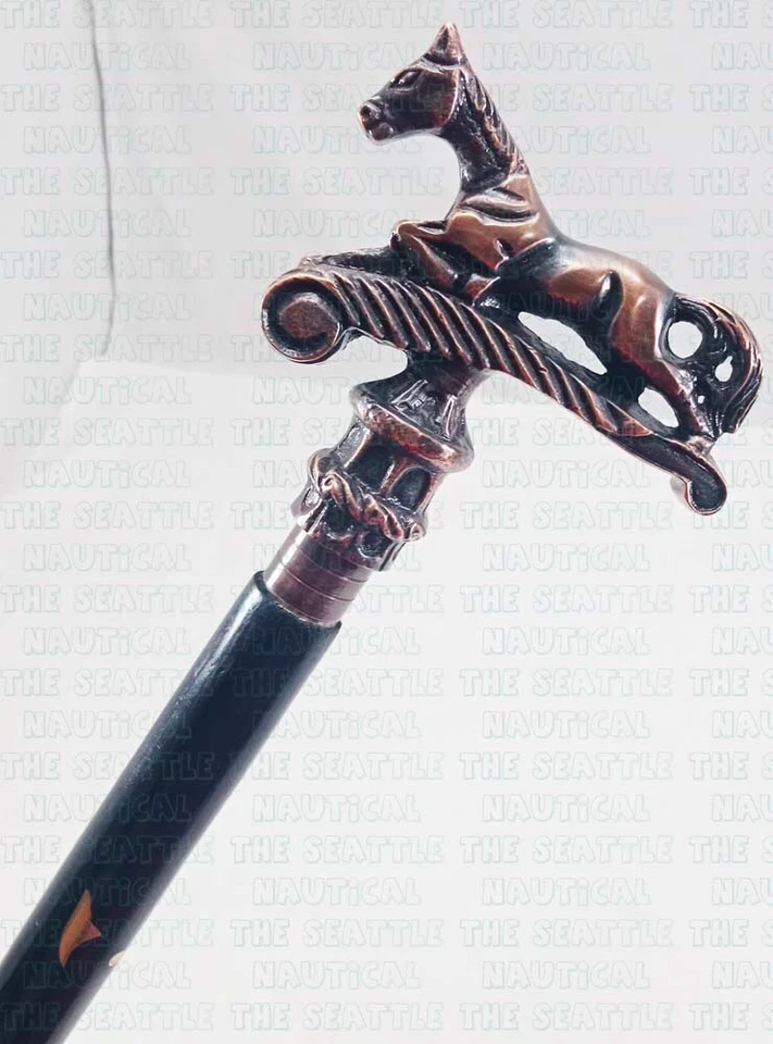 New Designer Victorian Handle Wooden Vintage Walking Cane Antique Style Stick - Image 3 of 4