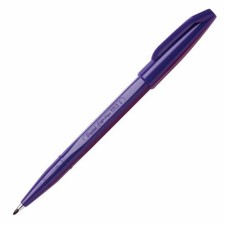 S520-V Pentel Sign Pen Stick Marker, Fine Point, Violet Ink, Pack of 1