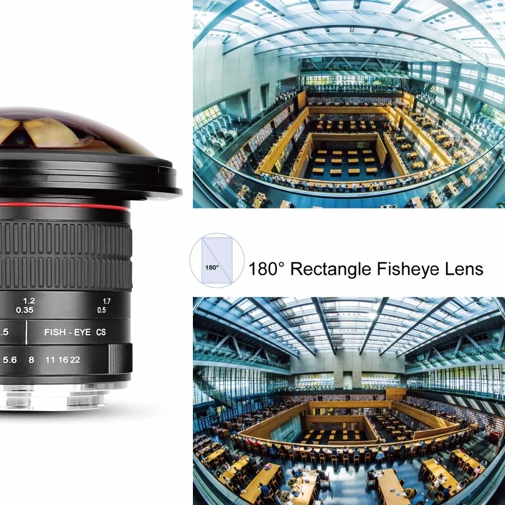 Meike 8mm F3.5 Ultra Wide Angel Fisheye Lens for Canon EF
