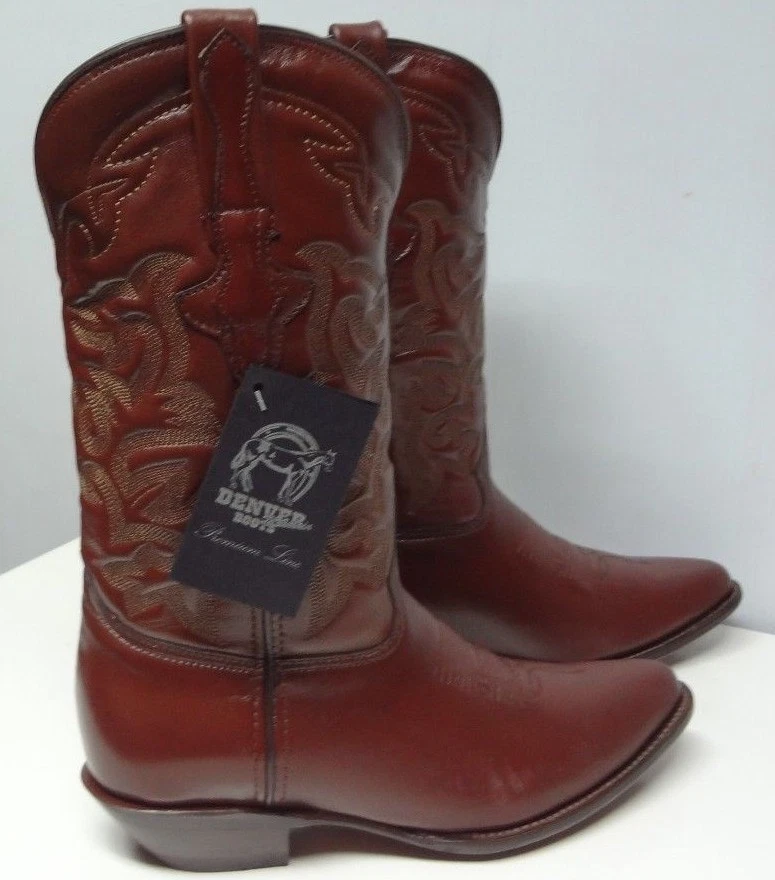 Men's Denver cowboy boots genuine leather western C203 - Image 4 of 4