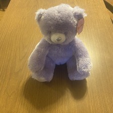 FAO Schwarz Sparklers Purple Teddy Bear 10" Plush NWT