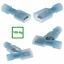 Indexbild 1 - 100-tlg Flachstecker &amp; Hülsen Blau 6.3mm mit Nylon Isolierung Kabel Stecker 