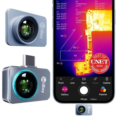 (Android)InfiRay P2 Pro Thermal Camera 256x192 IR Resolution With Macro Lens