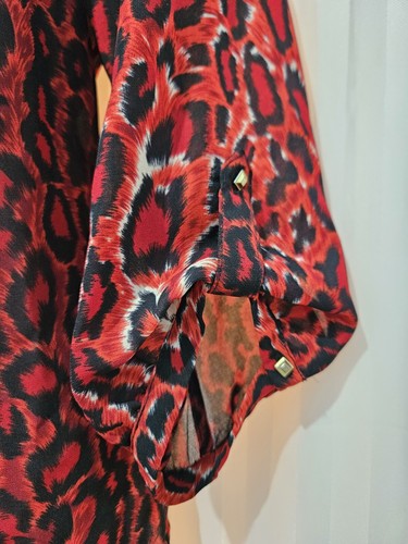 DIANA FERRARI Red Leopard Shirt, As New, 14 - Picture 4 of 9