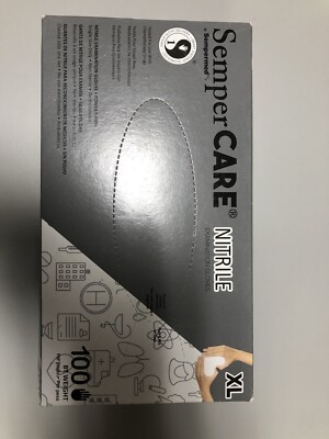 Sempercare Nitrile Exam Glove NIPFT105 Size XL Extra Large Powder Free 100/box