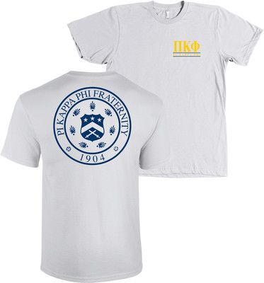Pi Kappa Phi Fraternity Seal Bella + Canvas T Shirt Pi Kapp Tee NEW WITH TAGS
