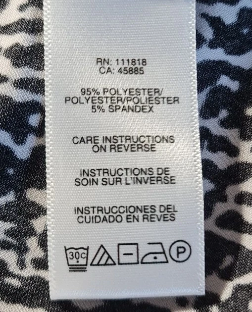 Abito donna MICHAEL KORS tubino lunghezza ginocchio Petti taglia PM nero bianco 146P