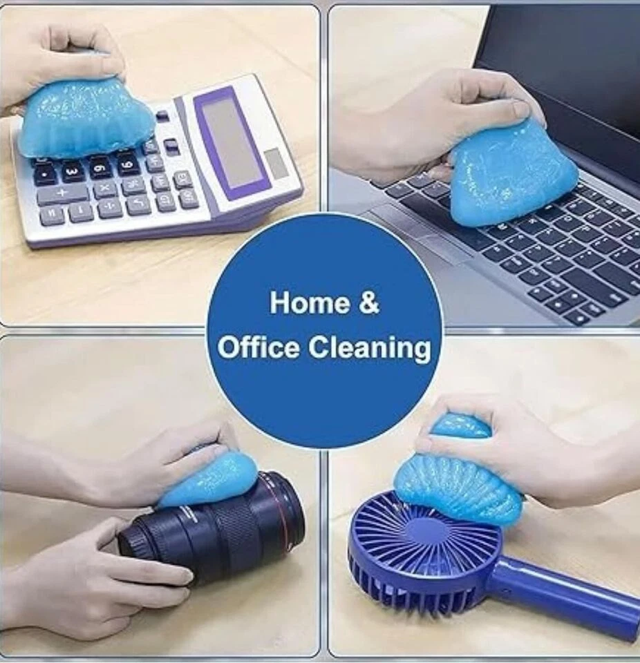 Gel de limpieza multiusos súper limpio para teclados, computadoras portátiles, automóviles y más Foto 3 de 4