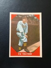 1960 Fleer  # 77 Pie Traynor Free Shipping 
