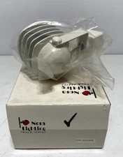 Nora Lighting NTL-2212WH Studio Track Light Continental White w/ Glass Lens